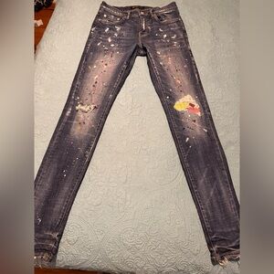 authentic purple jeans